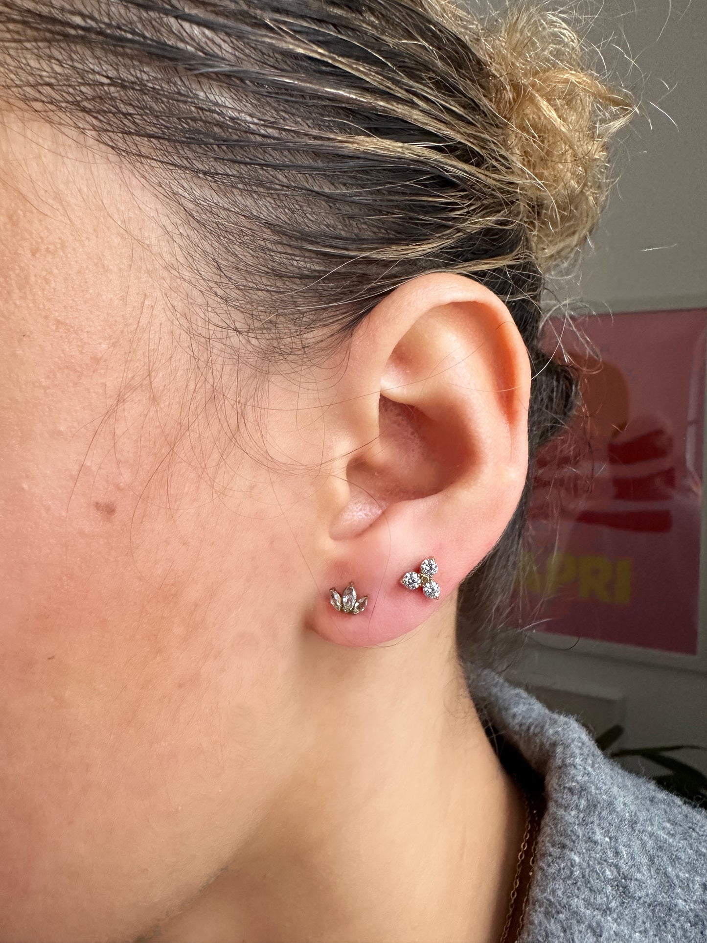 PIERCING LOTUS ARGENTÉ