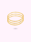 FINE GOLDEN BUDDHIST BANGLE