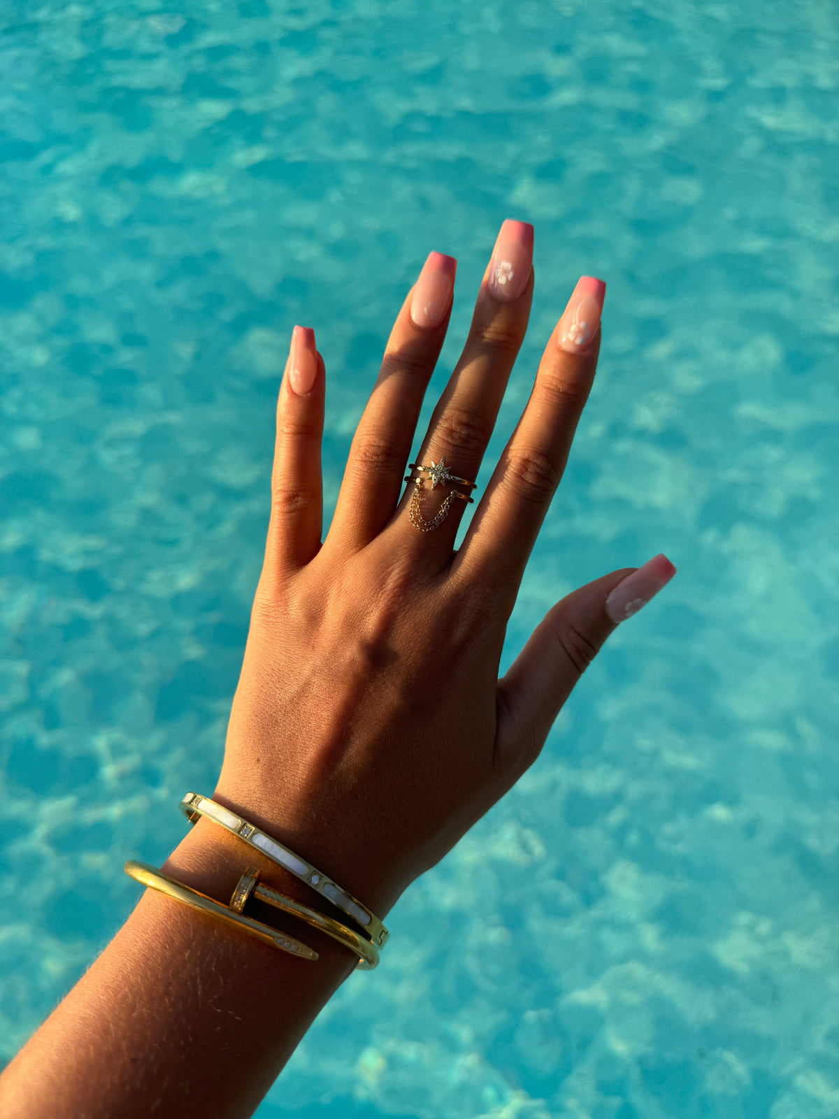 GOLD FLOWER RING