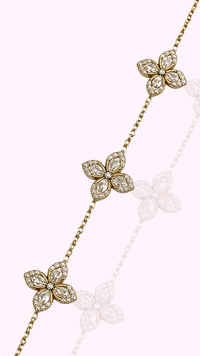 BRACELET TULIPES BLANC