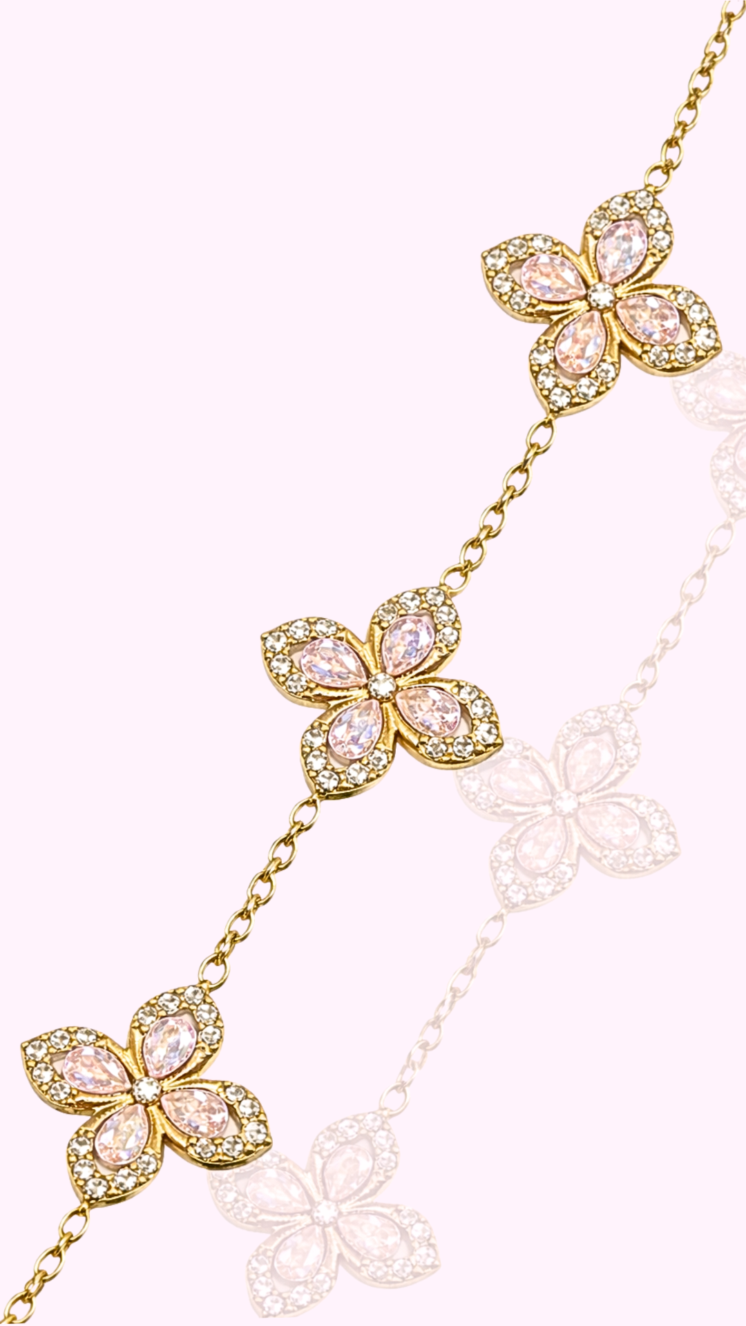 BRACELET TULIPES ROSE