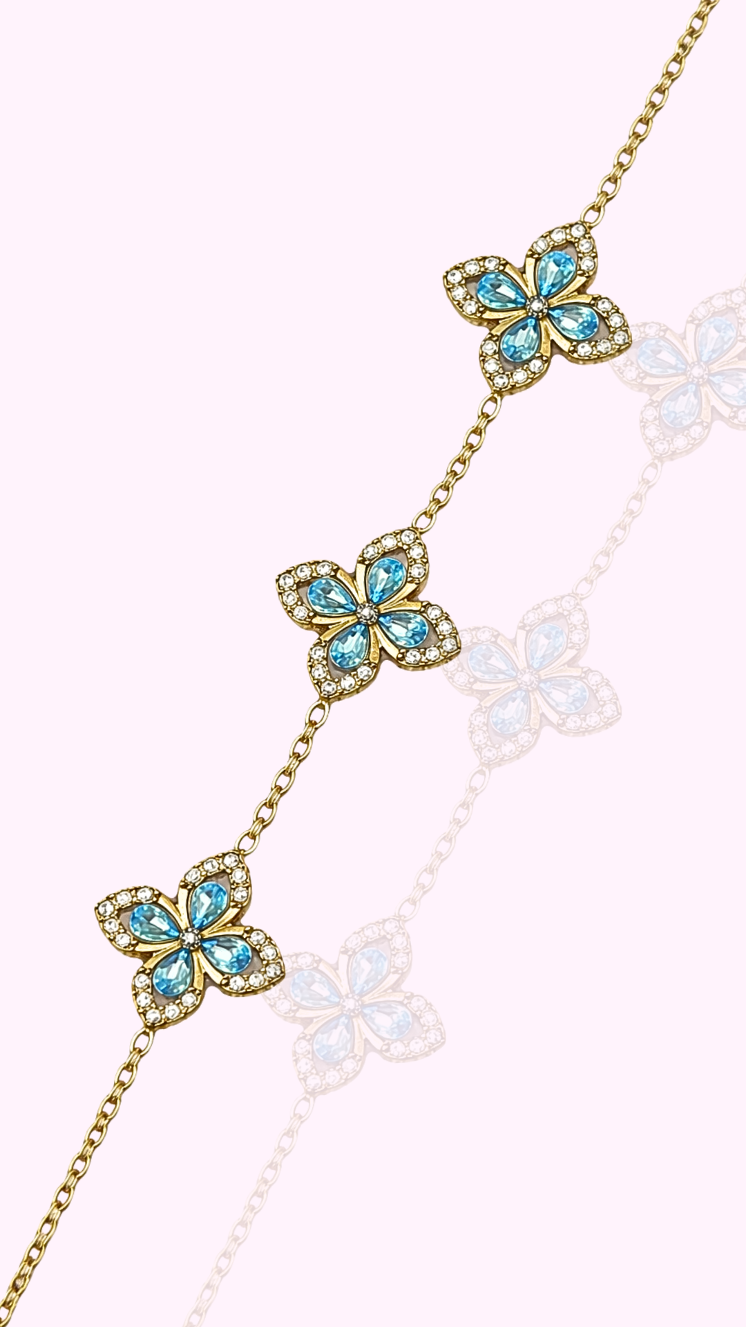BRACELET TULIPES BLEU