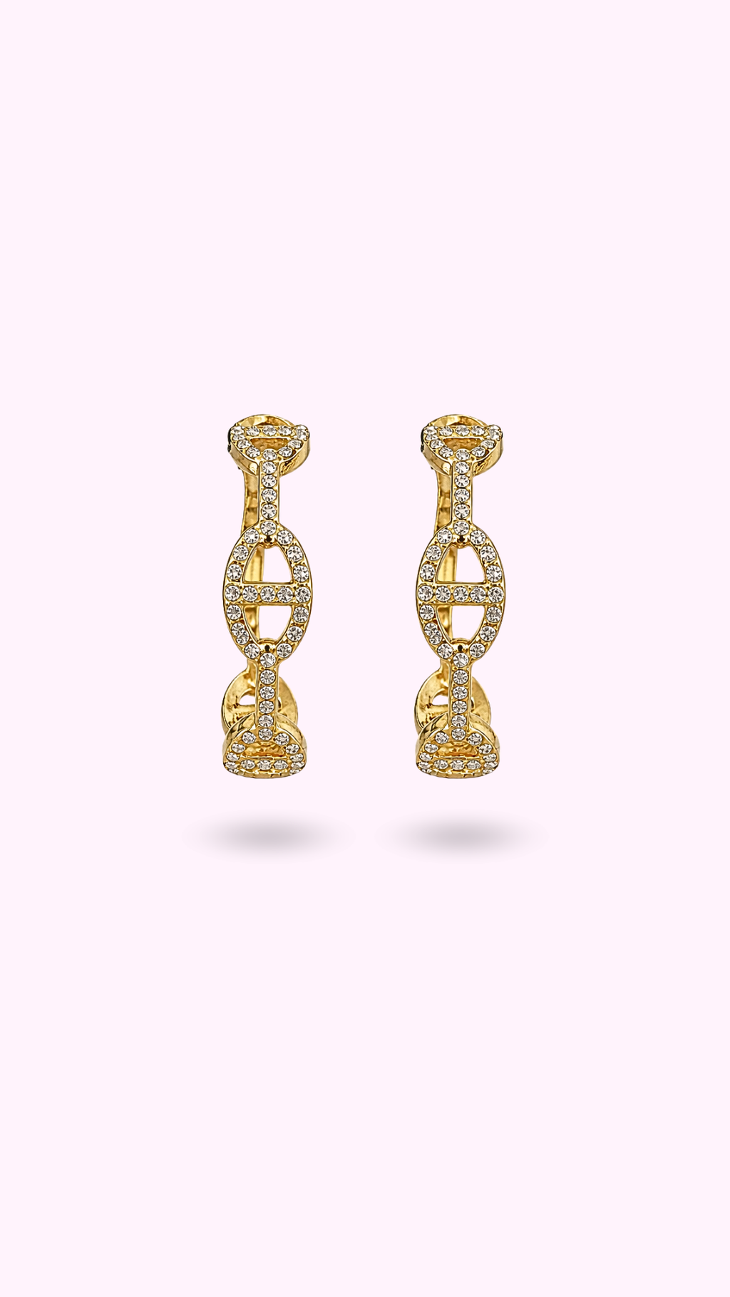 BOUCLES INES STRASS