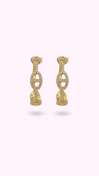 BOUCLES INES STRASS