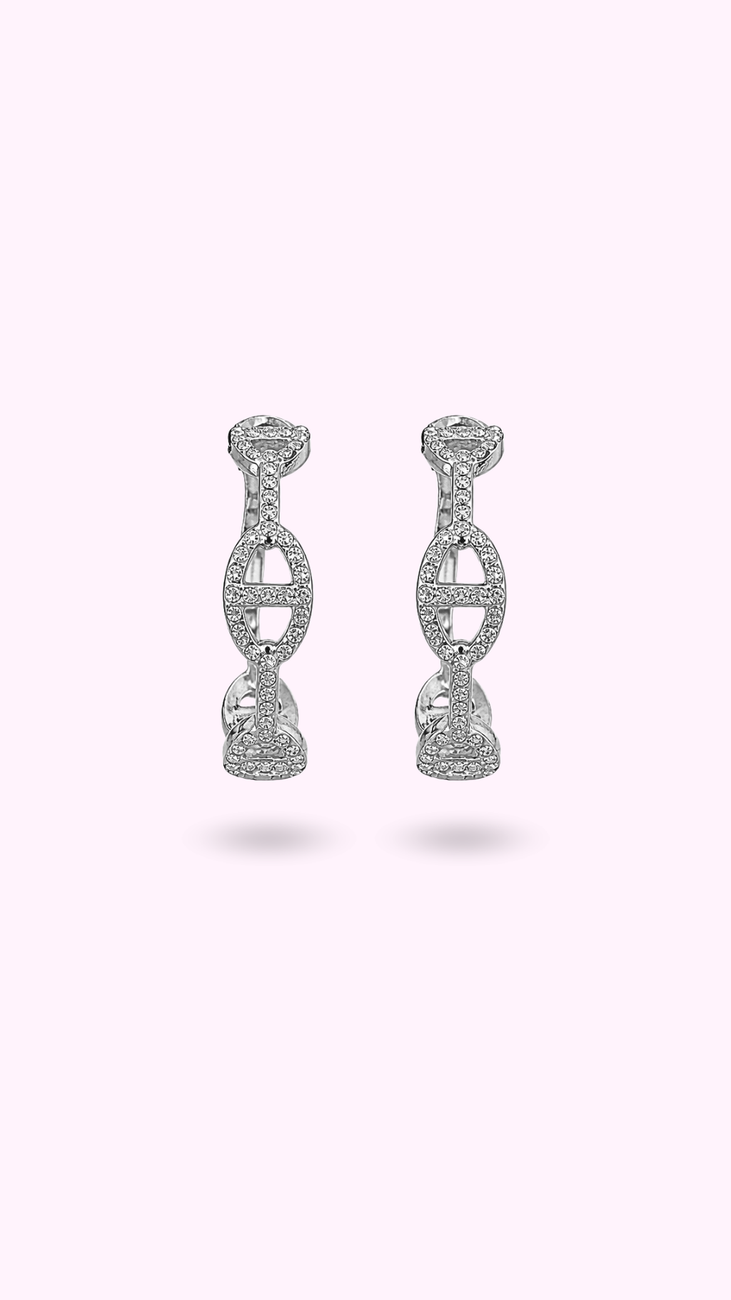 BOUCLES INES STRASS