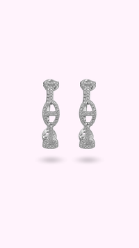BOUCLES INES STRASS
