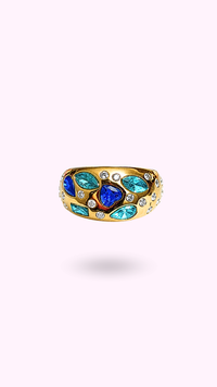 BAGUE BAIE BLEU