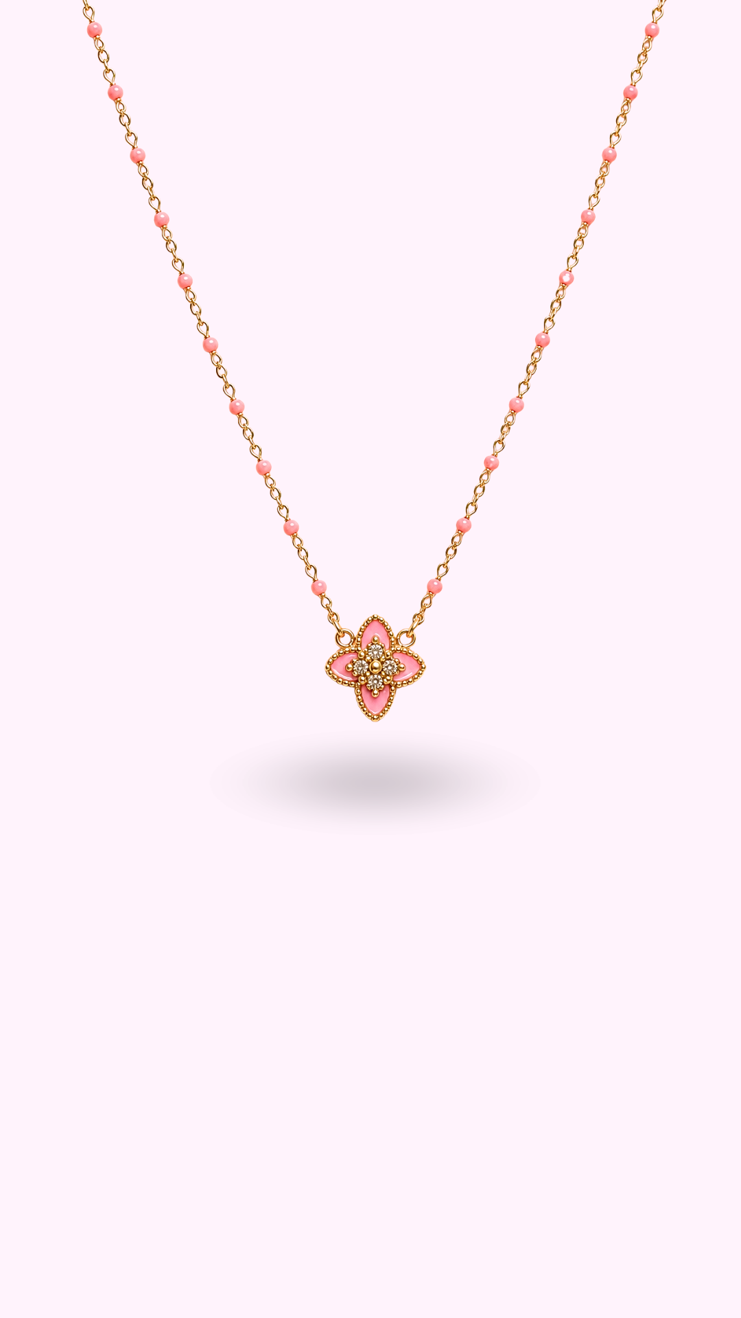 COLLIER CYCLADE ROSE