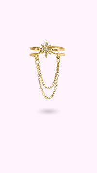 GOLD FLOWER RING