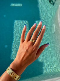 BAGUE MARTELÉ