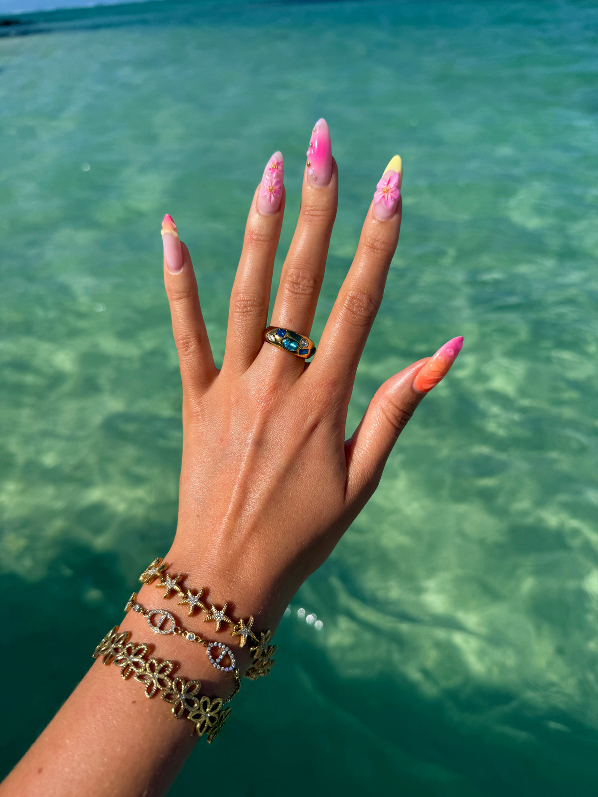 BAGUE BAIE BLEU
