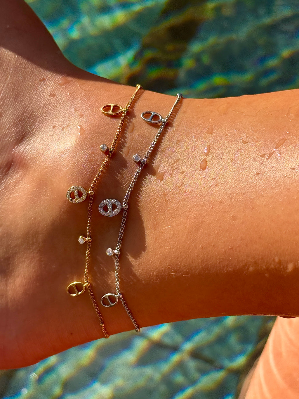 BRACELET DE CHEVILLE NACRE