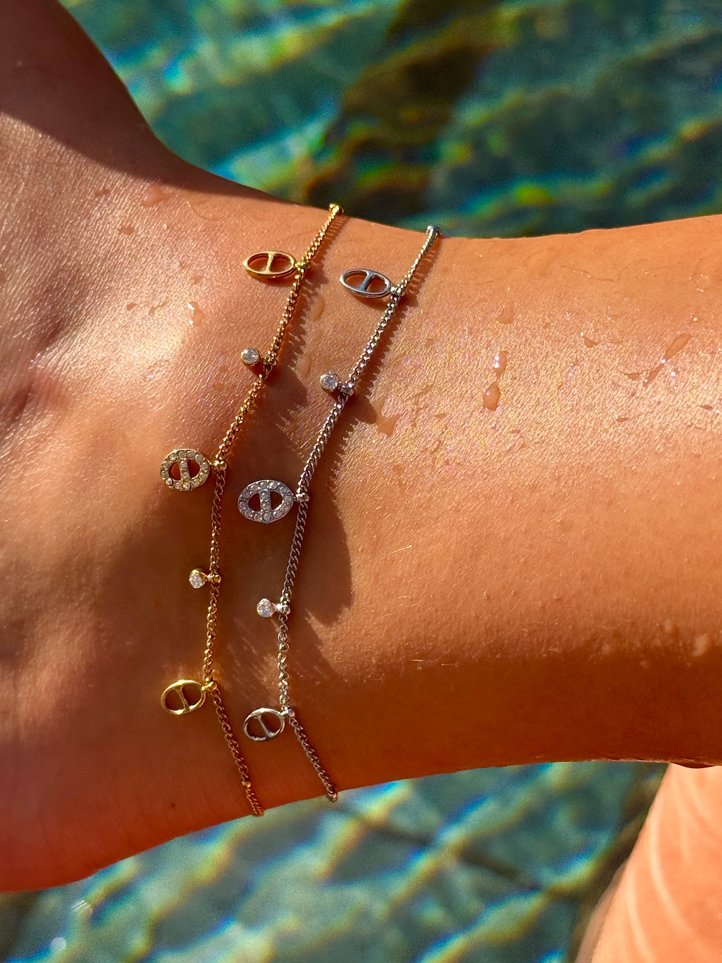 BRACELET DE CHEVILLE NACRE