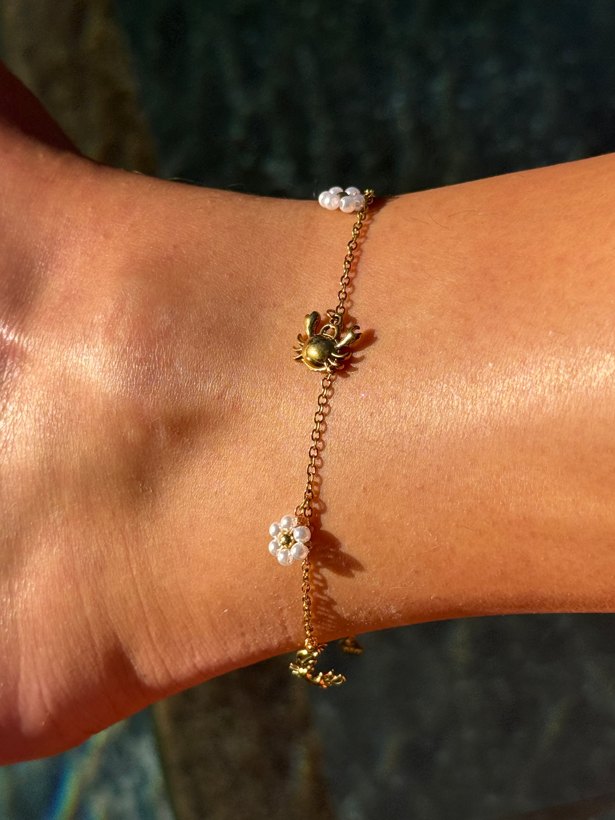 BRACELET DE CHEVILLE CORAIL