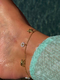 BRACELET DE CHEVILLE CORAIL