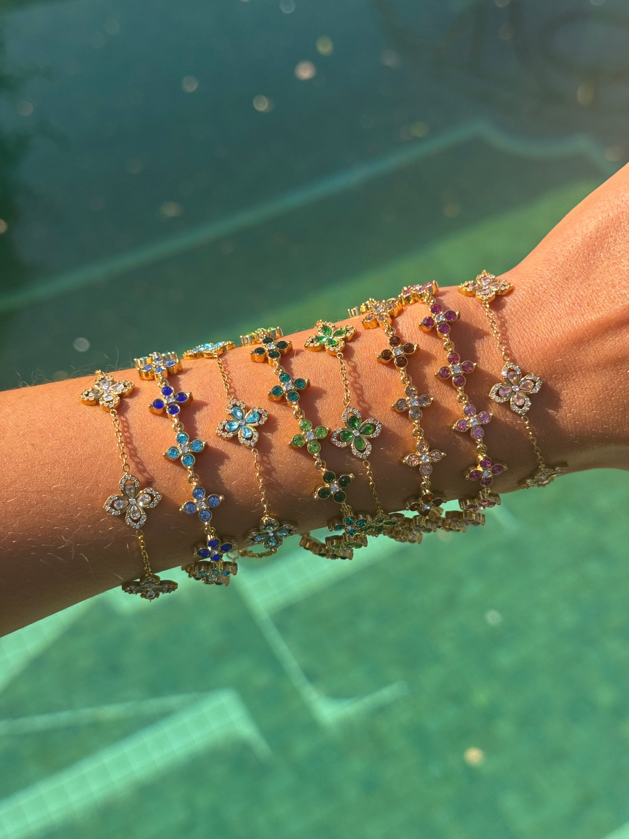 BRACELET TULIPES BLEU