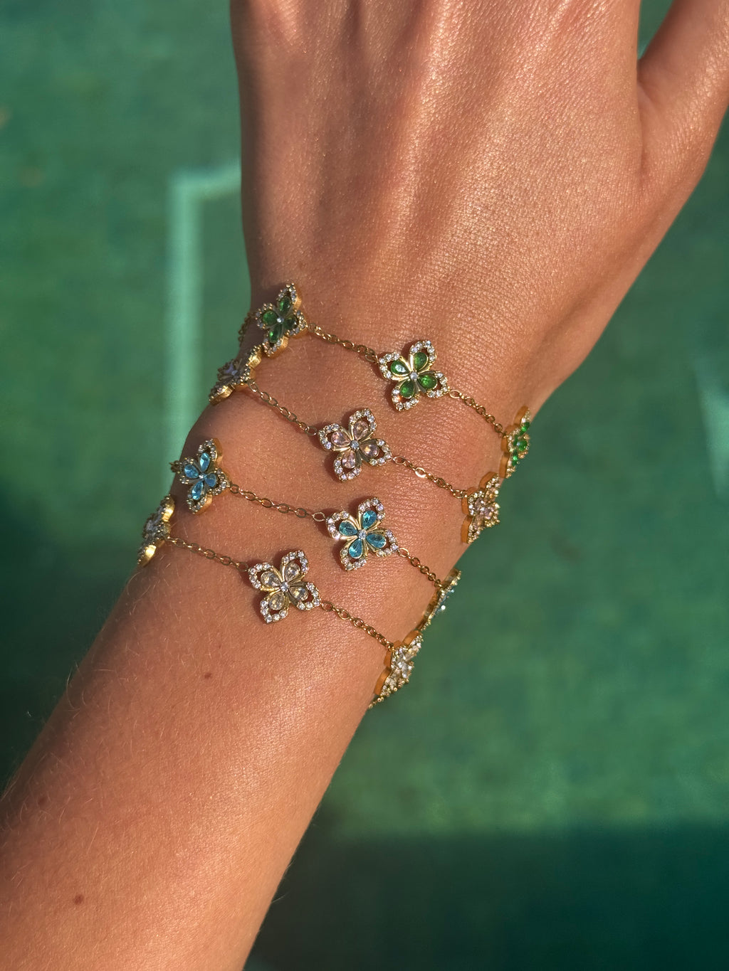 BRACELET TULIPES VERT