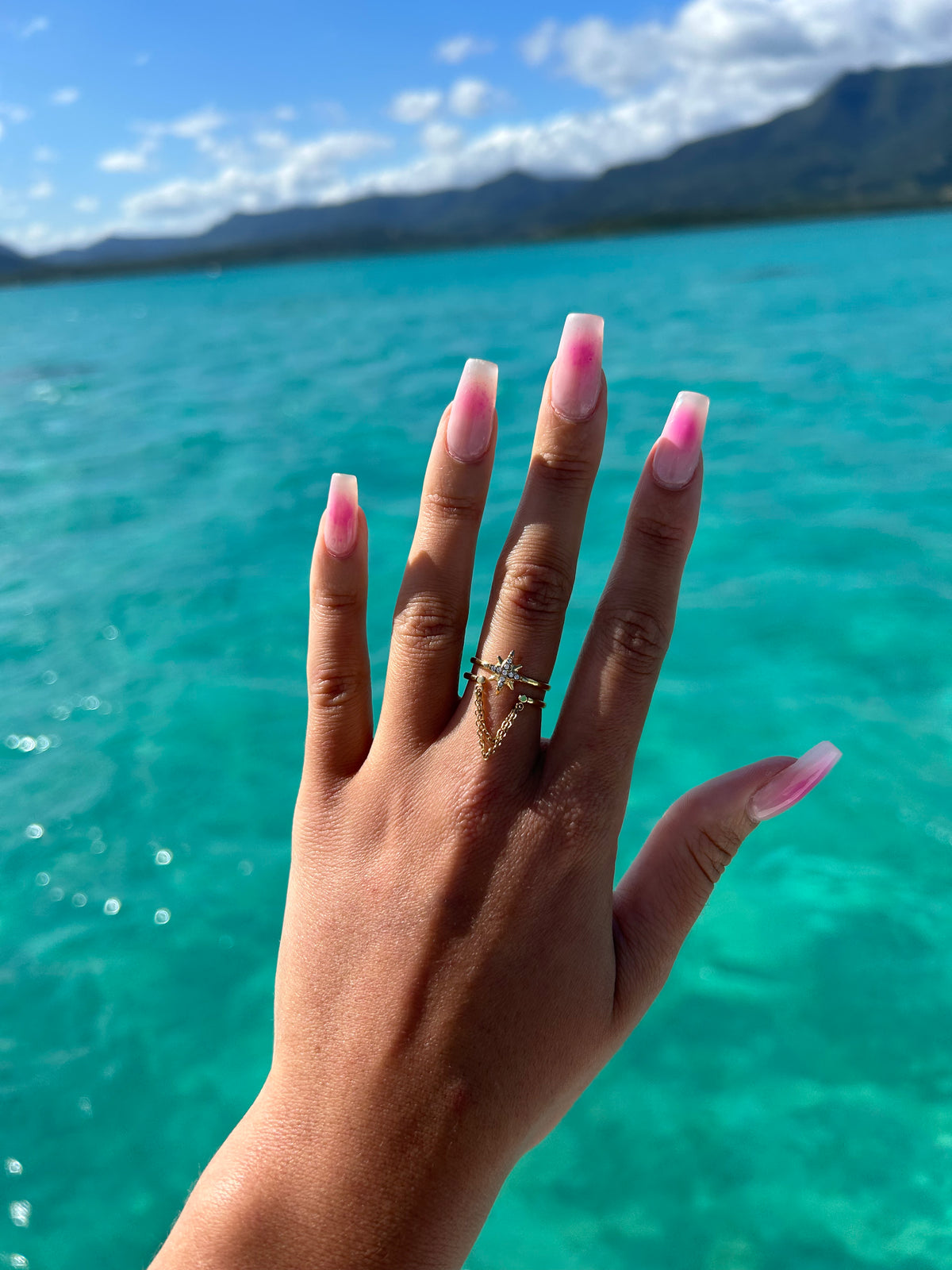 GOLD FLOWER RING