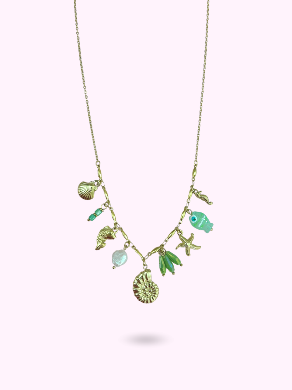 COLLIER CASSIA VERT