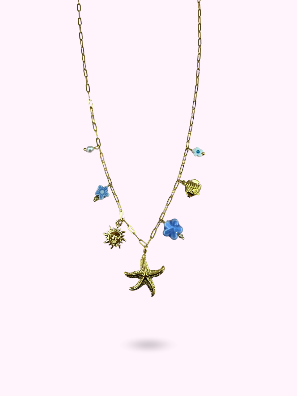 COLLIER ELYA BLEUE
