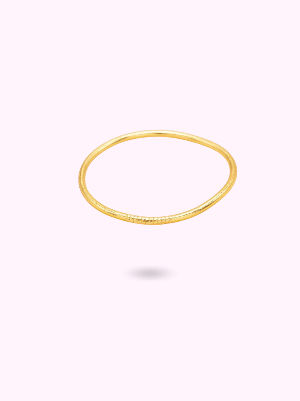 FINE GOLDEN BUDDHIST BANGLE