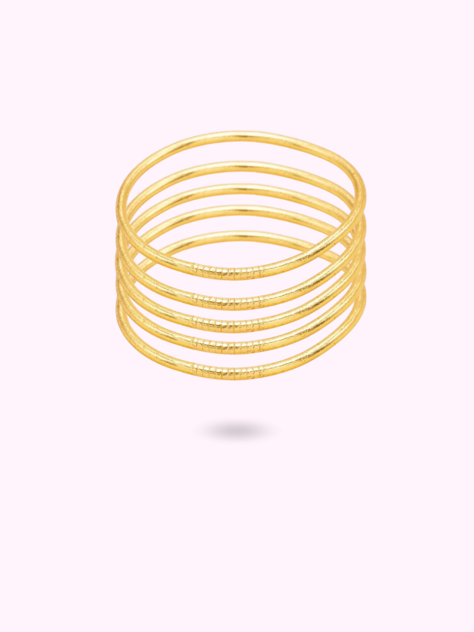 FINE GOLDEN BUDDHIST BANGLE
