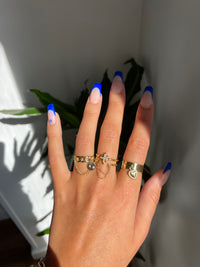 GOLD FLOWER RING